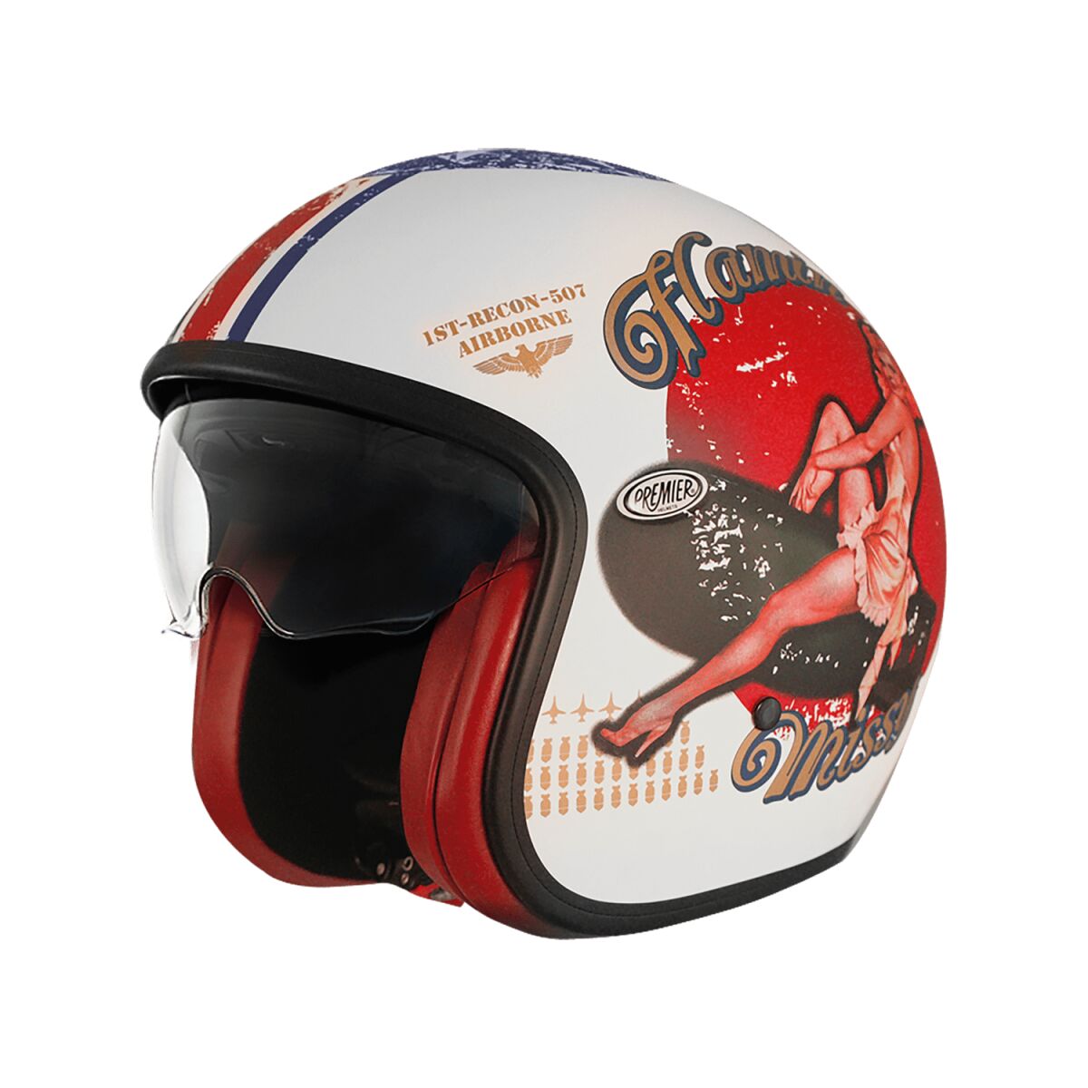 HELMET VINTAGE PU 8BM LG