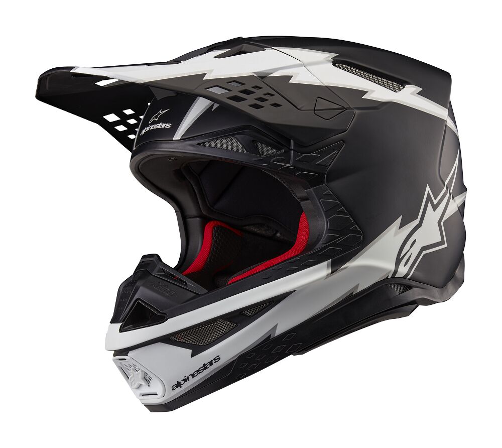 HELMET SM10 AMP BLK/WT L