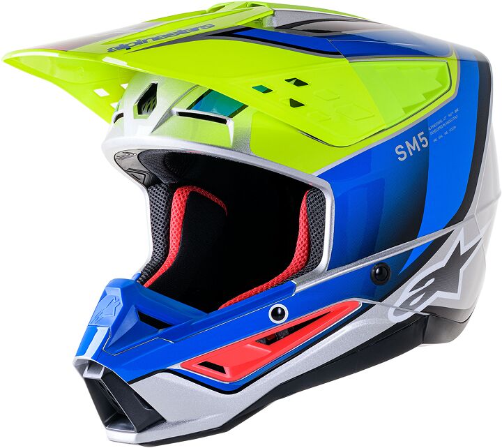 HELMET SM5 SAIL YLW/BL 2X