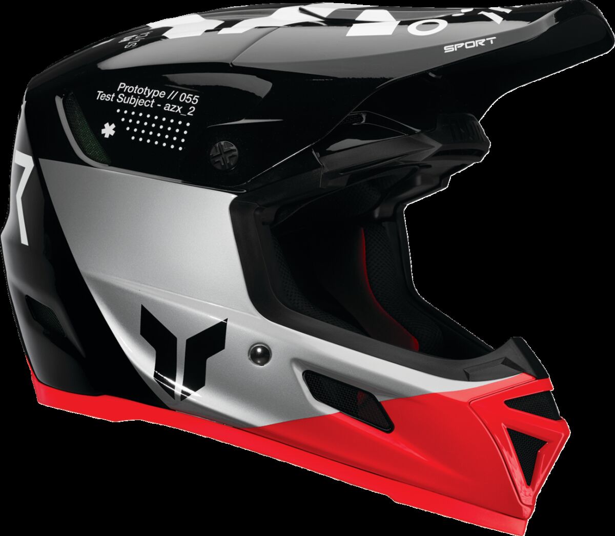 HLMT RFLX SPRT STRIKE BK/RD LG