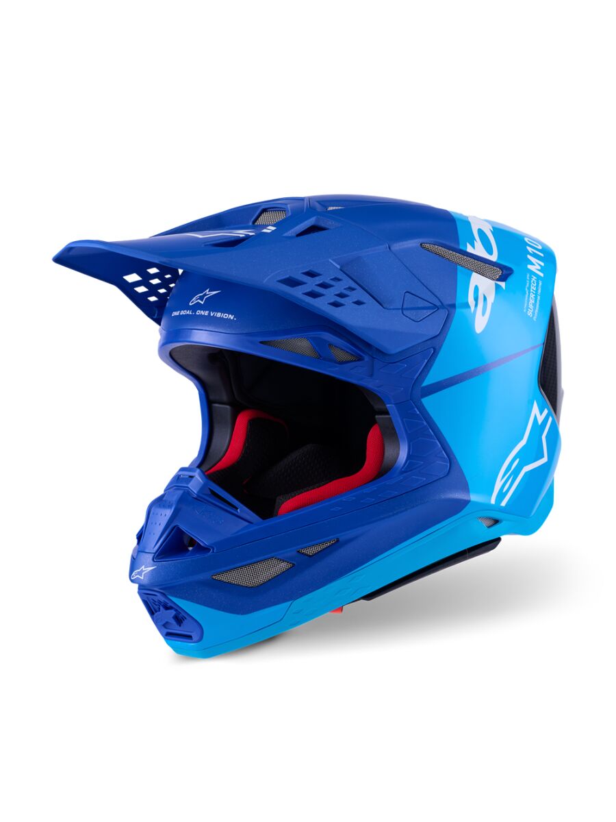 HELMET S-M10 FLOOD BLUE/BLK-CARB XS
