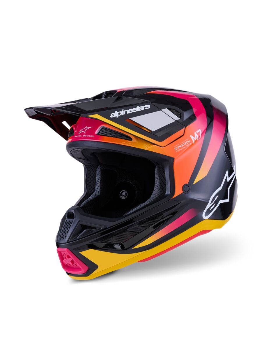 HELMET SM7 RISE BLK/YL/PINK S