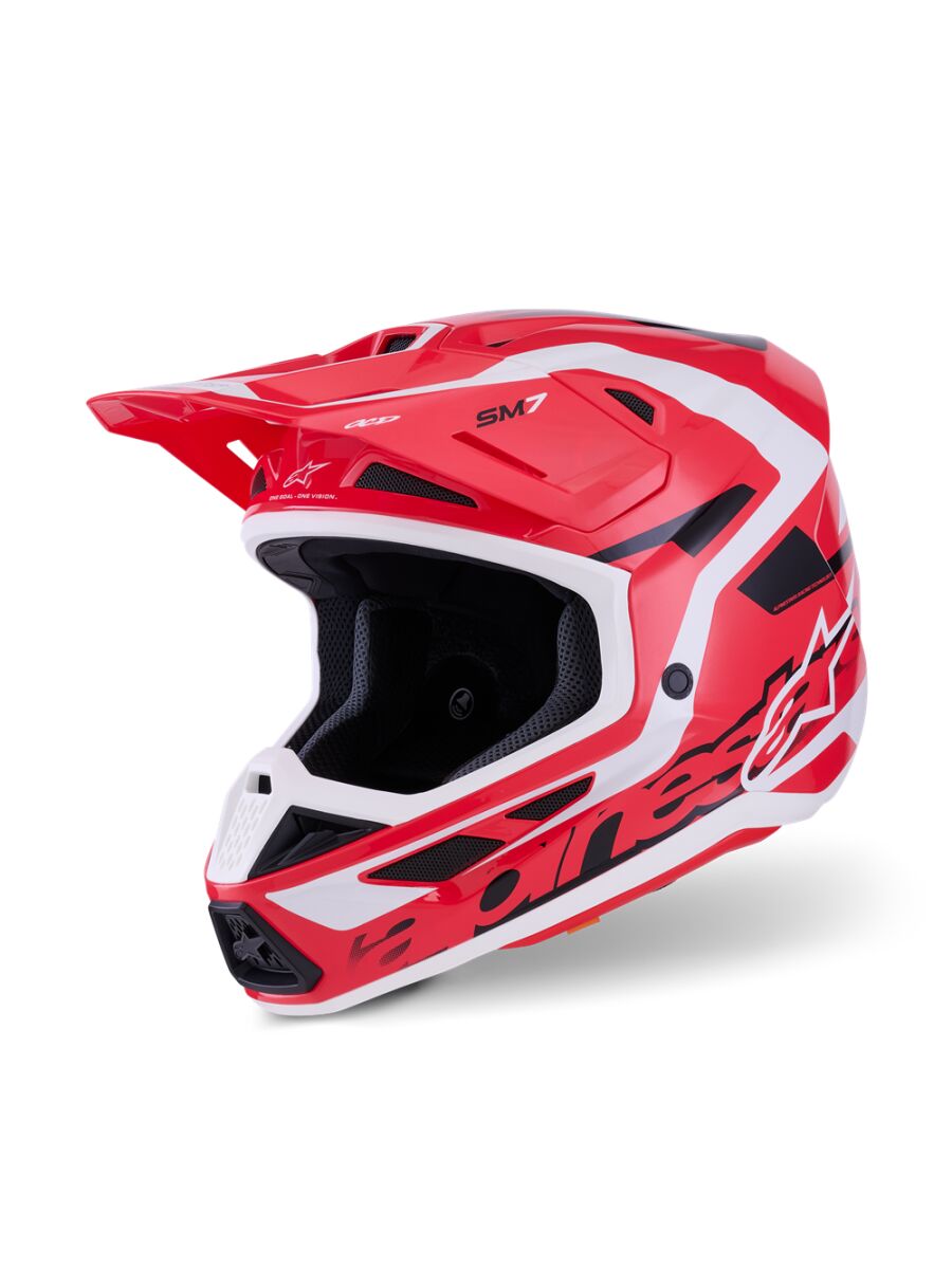 HELMET SM7 DEED RED/BLK/WH 2X