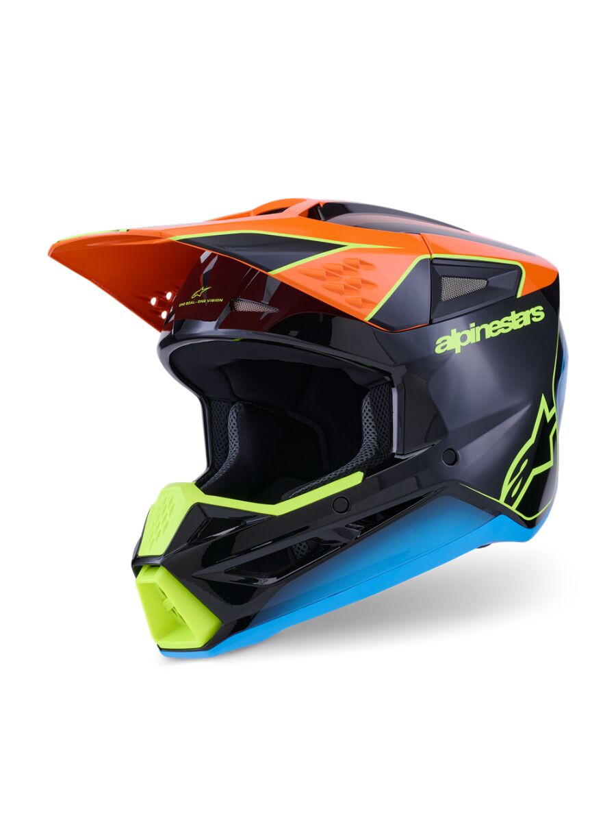 HELMET SM3 FRAY BLK/OR/YL M