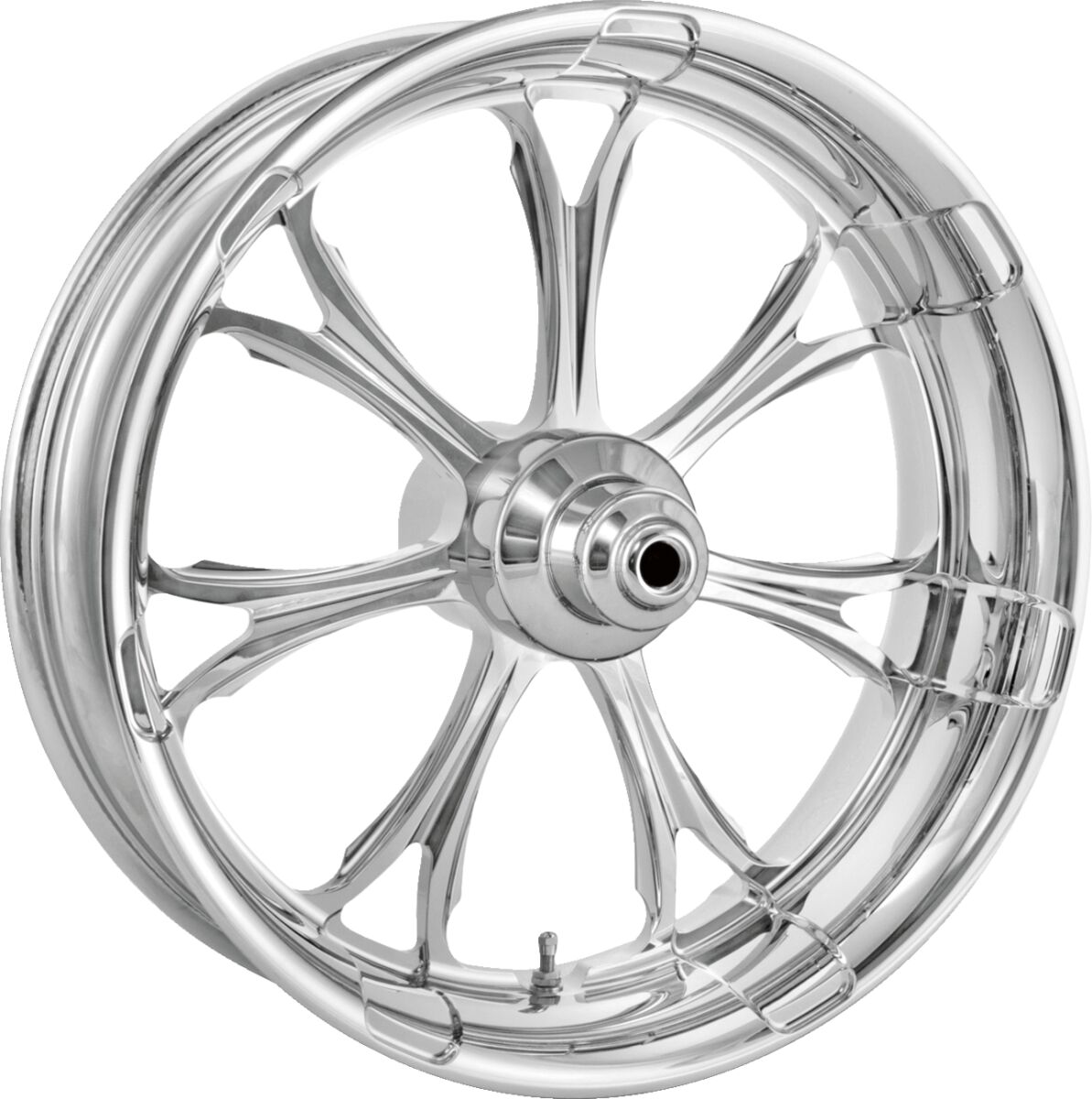 FRONT WHEEL PARAMOUNT CHROME 21X3.5 DUAL DISC W/O ABS