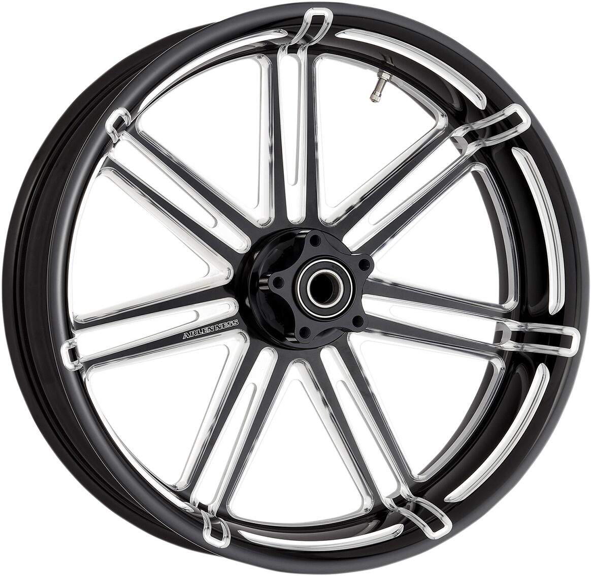 WHEEL 7-VALVE 18x5.5 REAR WITH ABS BLACK