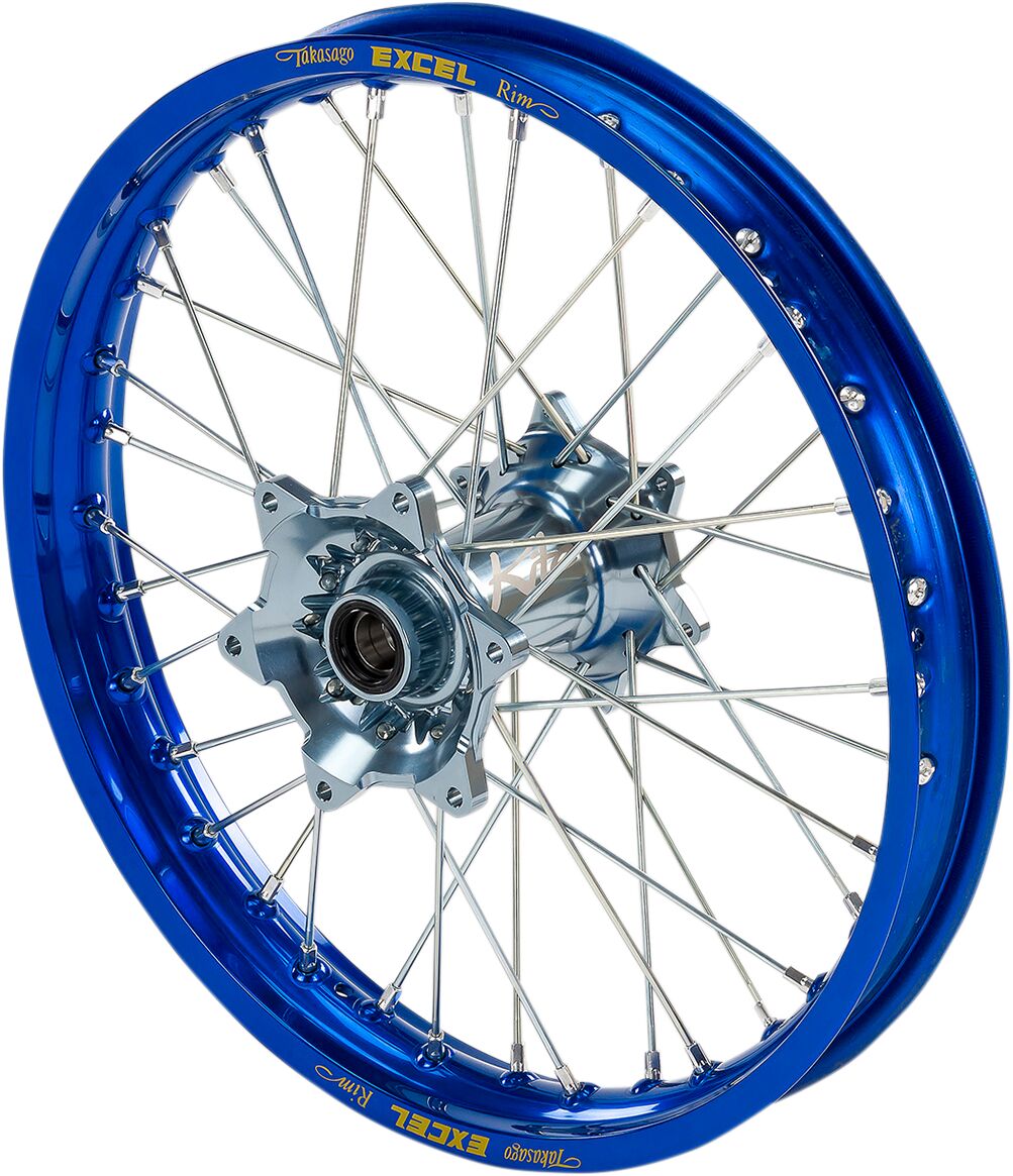 WHEEL ASSEMBLY ELITE MX-EN REAR 1.85"x19" ALUMINIUM BLUE | SILVER