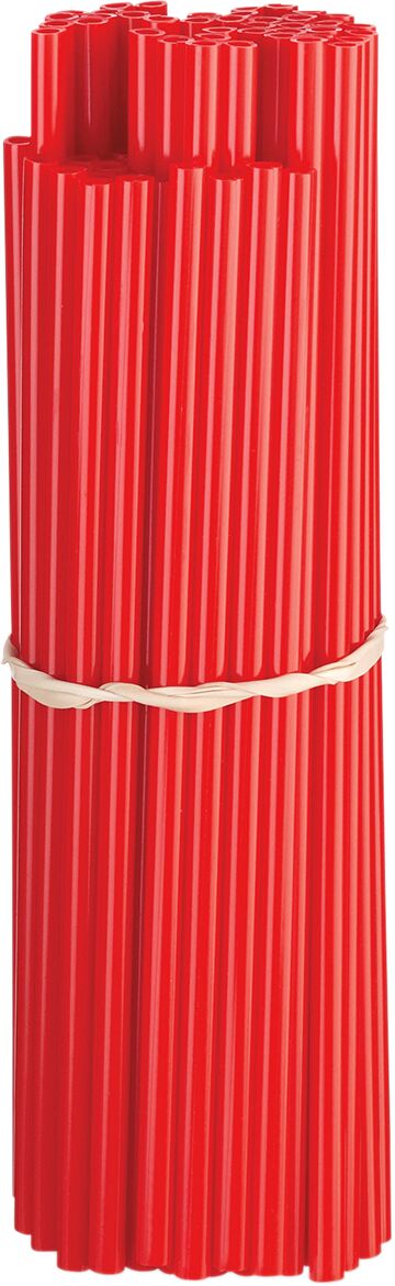 80-PACK POLYURETHANE SPOKE SKINS RED