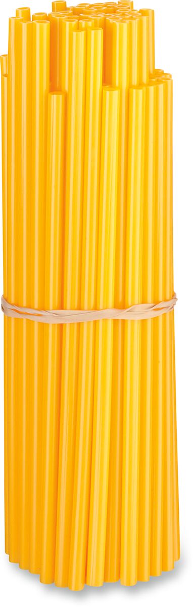 80-PACK POLYURETHANE SPOKE SKINS YELLOW