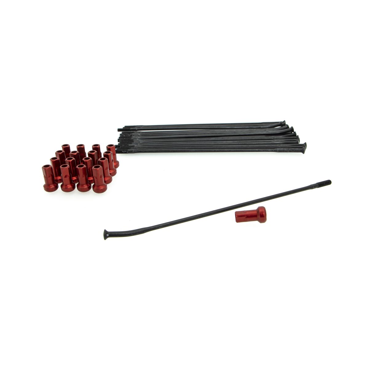 SPOKE KIT FR 17 BK/RD