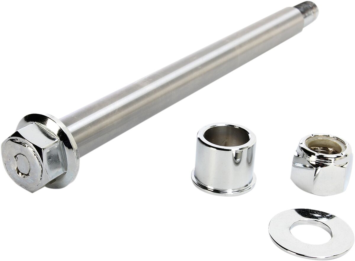 AXLE KIT FRONT CHROME 3/4"
