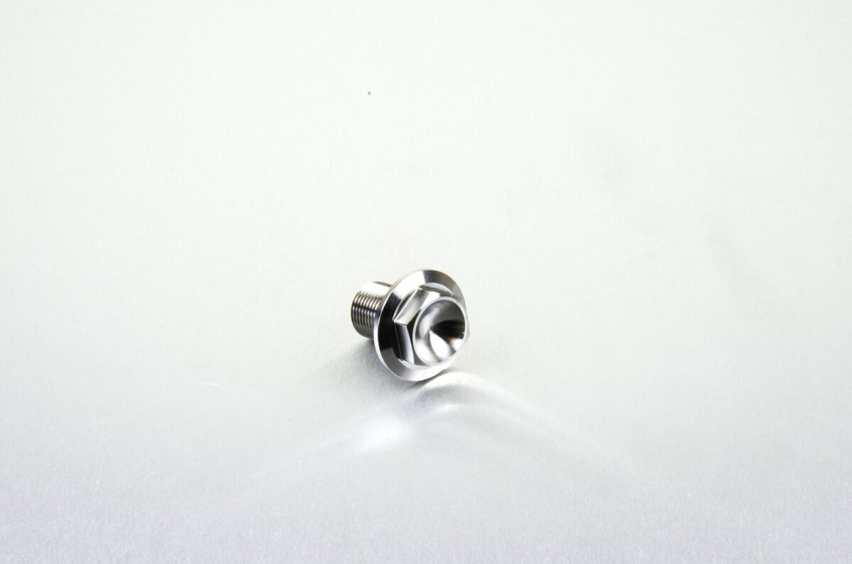 Titanium Front Spindle Bolt M18x1.5mm Natural