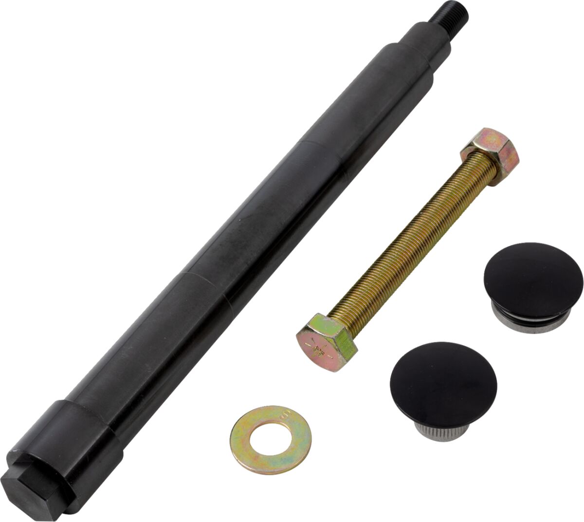 AXLE FLSH/MNT 25MM BLK