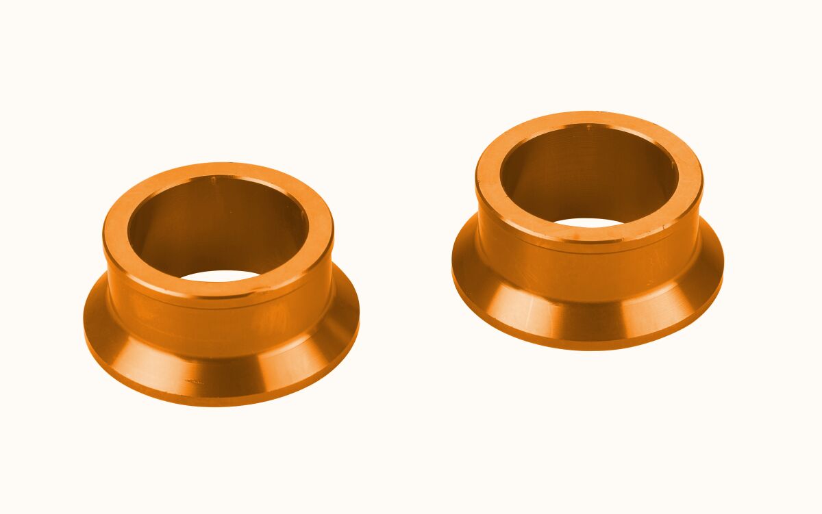EXTERNAL SPACER FRONT ALUMINUM ORANGE