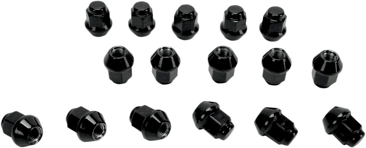 LUG NUT 10MM 60° TAPERED BLACK