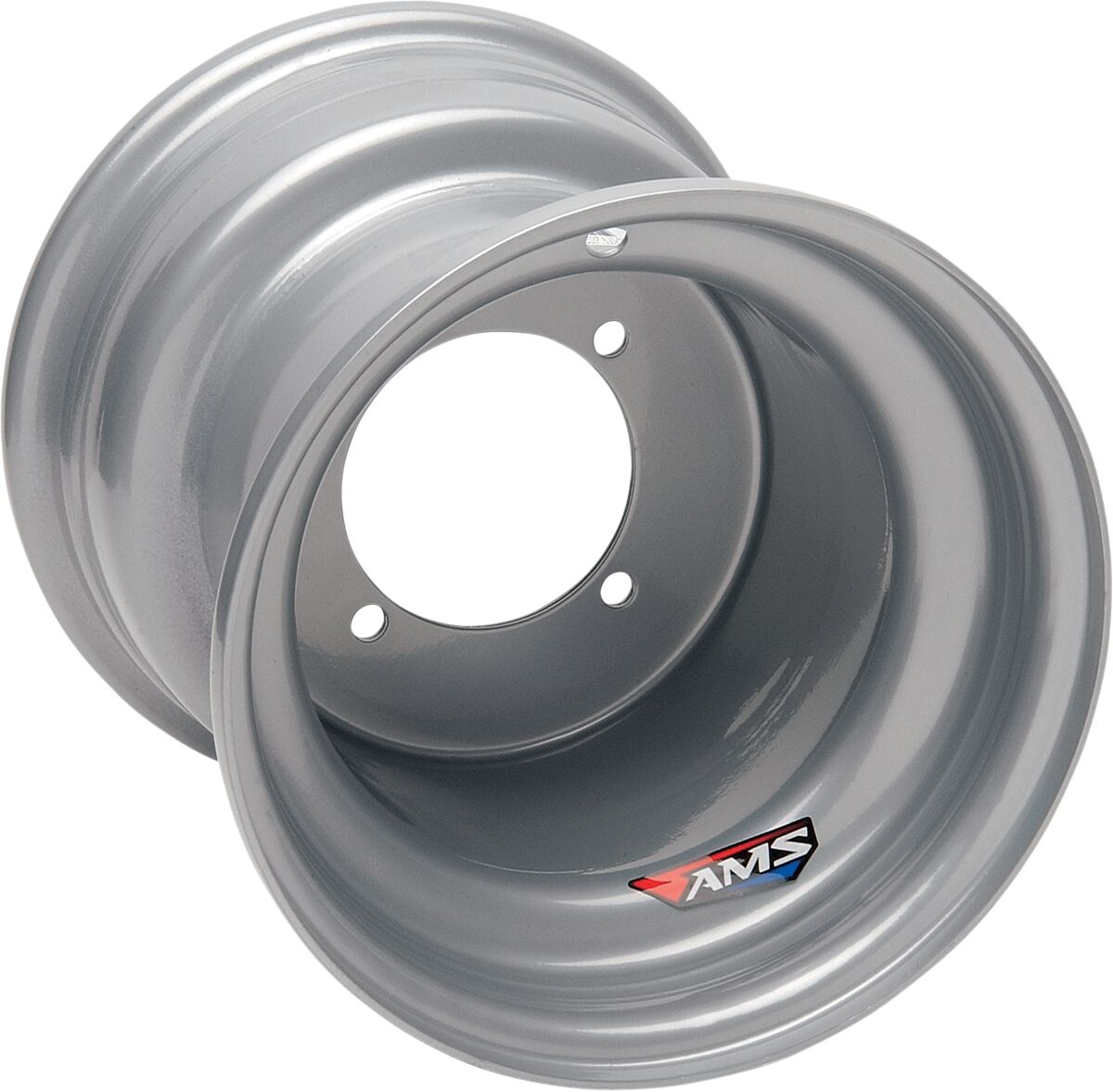WHEEL STANDARD SPUN STEEL POWDER COATED 9x9 4/110 3+6 REAR SILVER