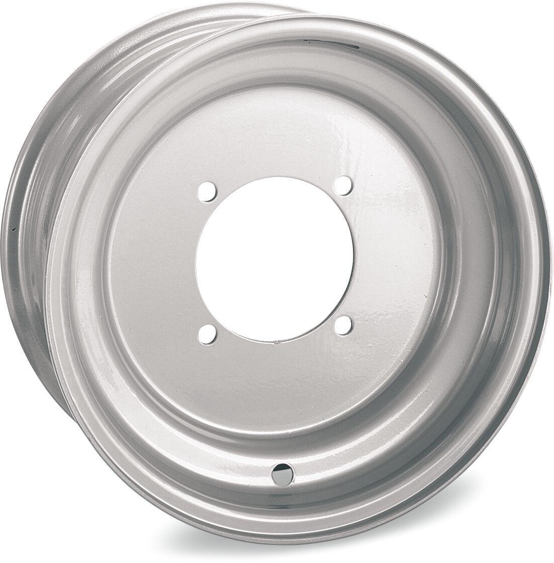 WHEEL STANDARD SPUN STEEL POWDER COATED 10x5 4/110 2+3 FRONT SILVER