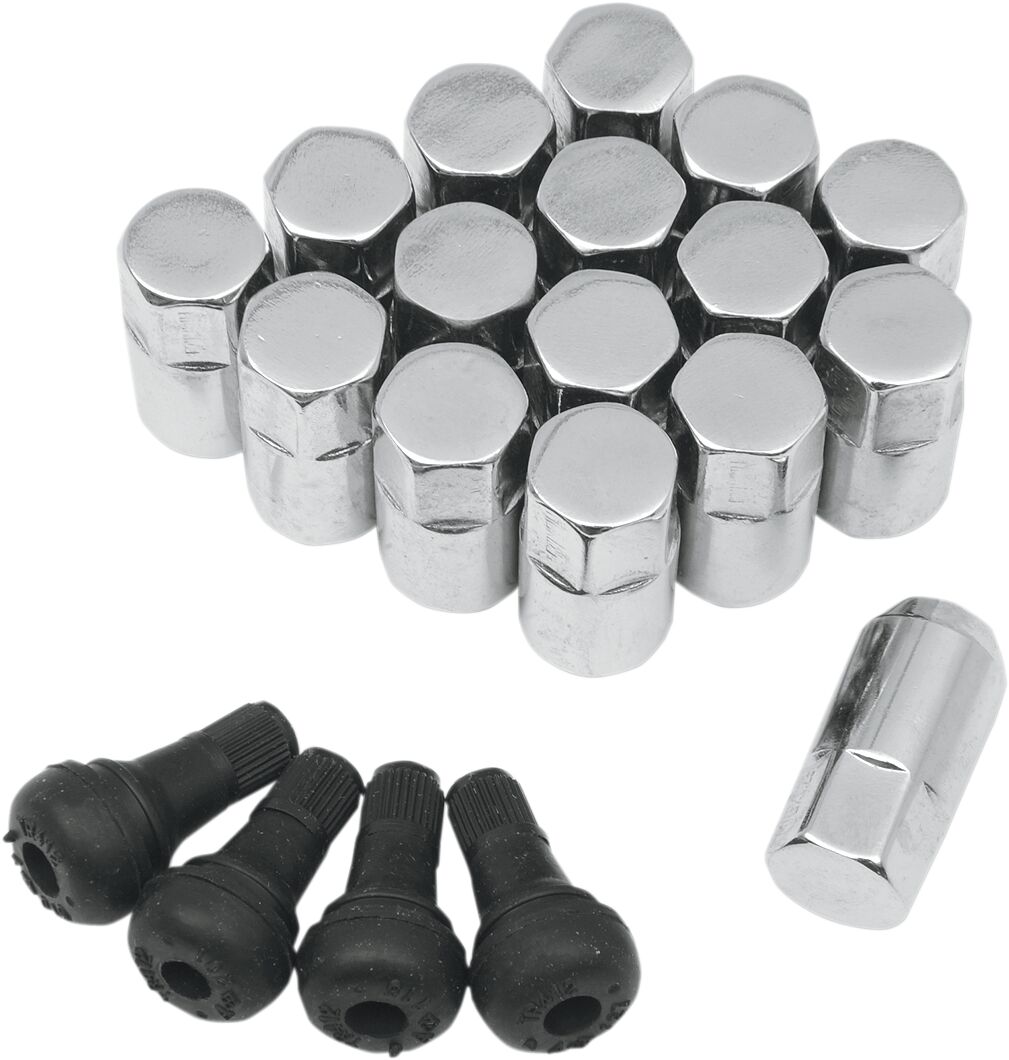 LUG NUTS 10MM CHROME 16-PACK