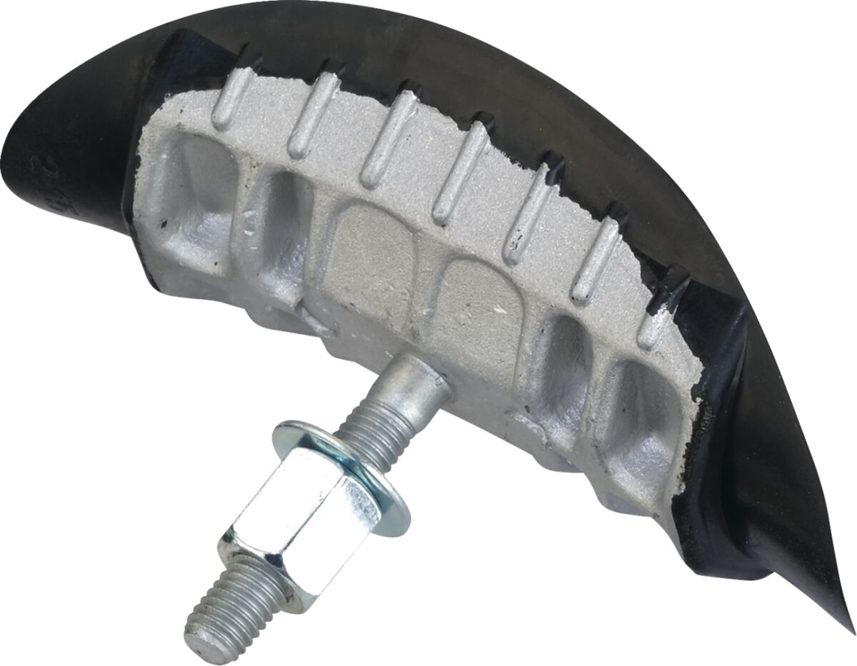 Rim Lock, Rubber Coated Aluminum 2.15"