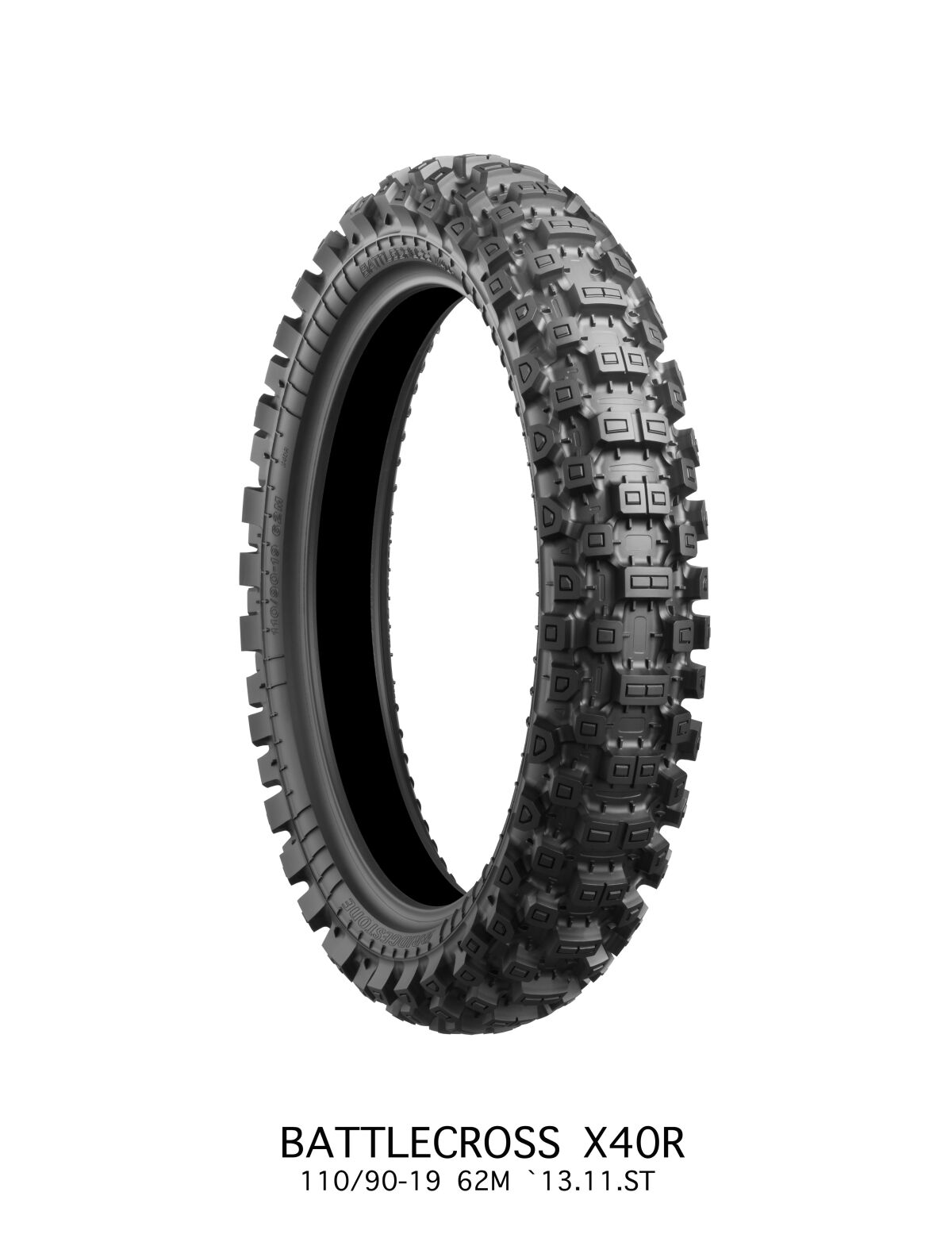 TIRE BATTLECROSS X40 HARD REAR 110/90 - 19 62M TT NHS