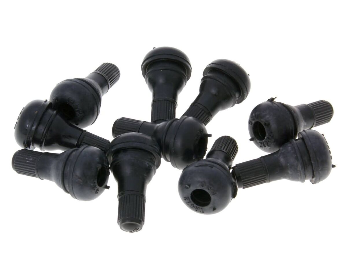 TIRE VALVE TUBELESS STRAIGHT SHORT 10PCS SET