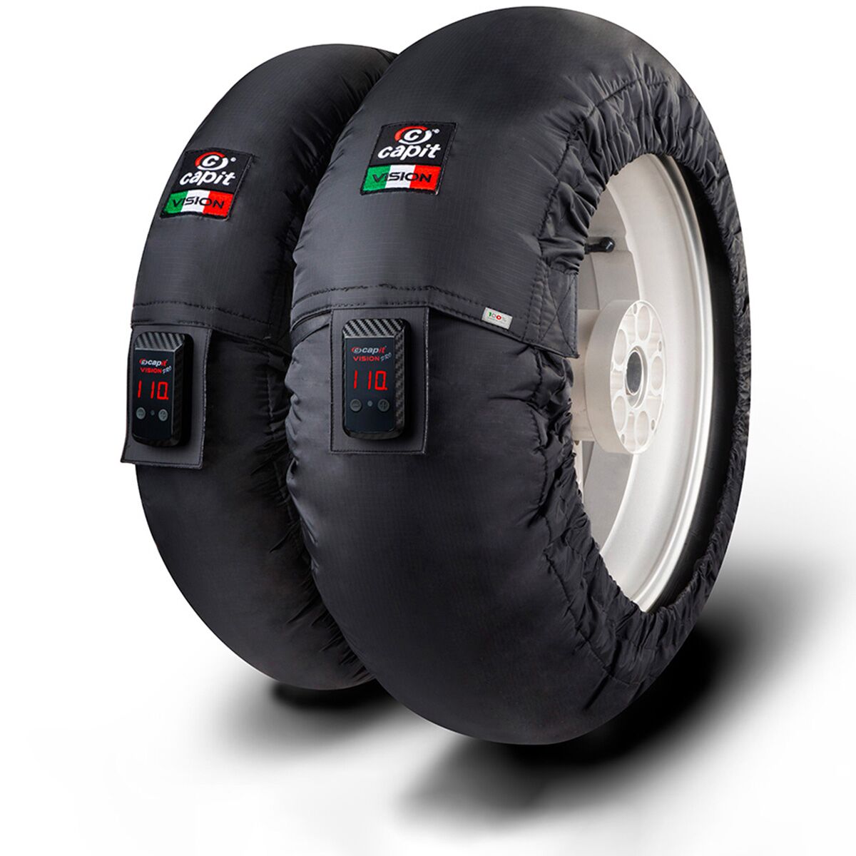 TIRE WARMER SET SUPREMA VISION M/XL 17" BLACK