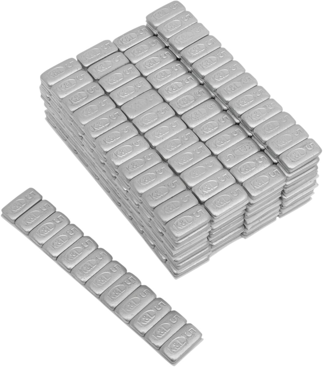 K&L-SUPPLY, WEEL WEIGHTS, STICK ON, 5G, SILVER