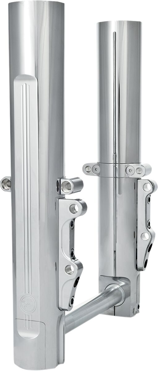 FORK LEG KIT LOWER DUAL DISC BRAKES CHROME