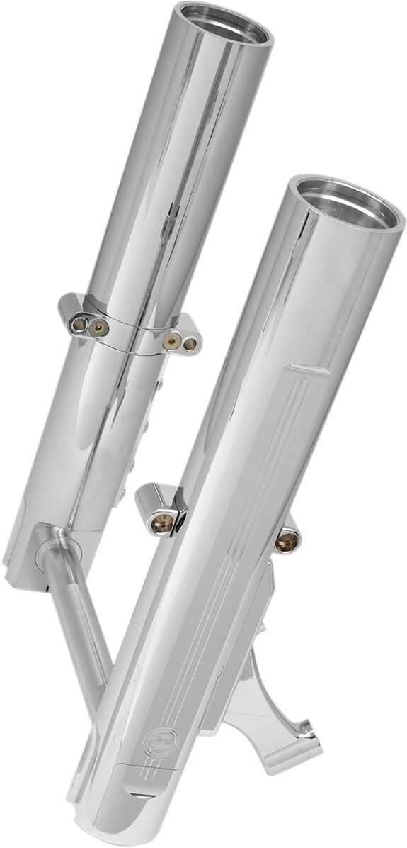 FORK LEG KIT LOWER SINGLE DISC BRAKES CHROME
