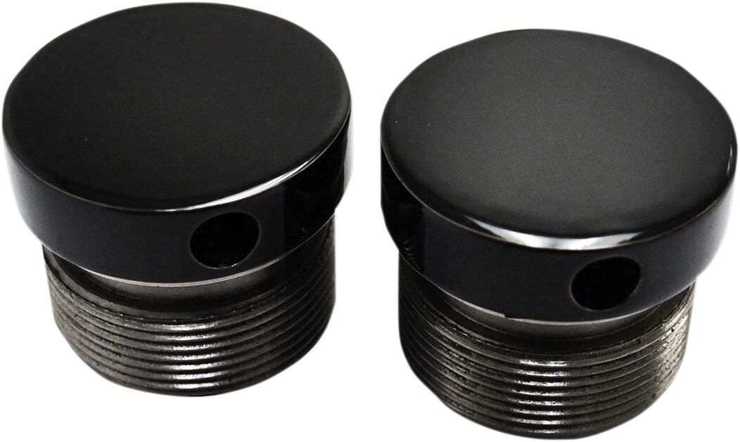 39MM FLUSH MOUNT FORK CAPS - BLACK
