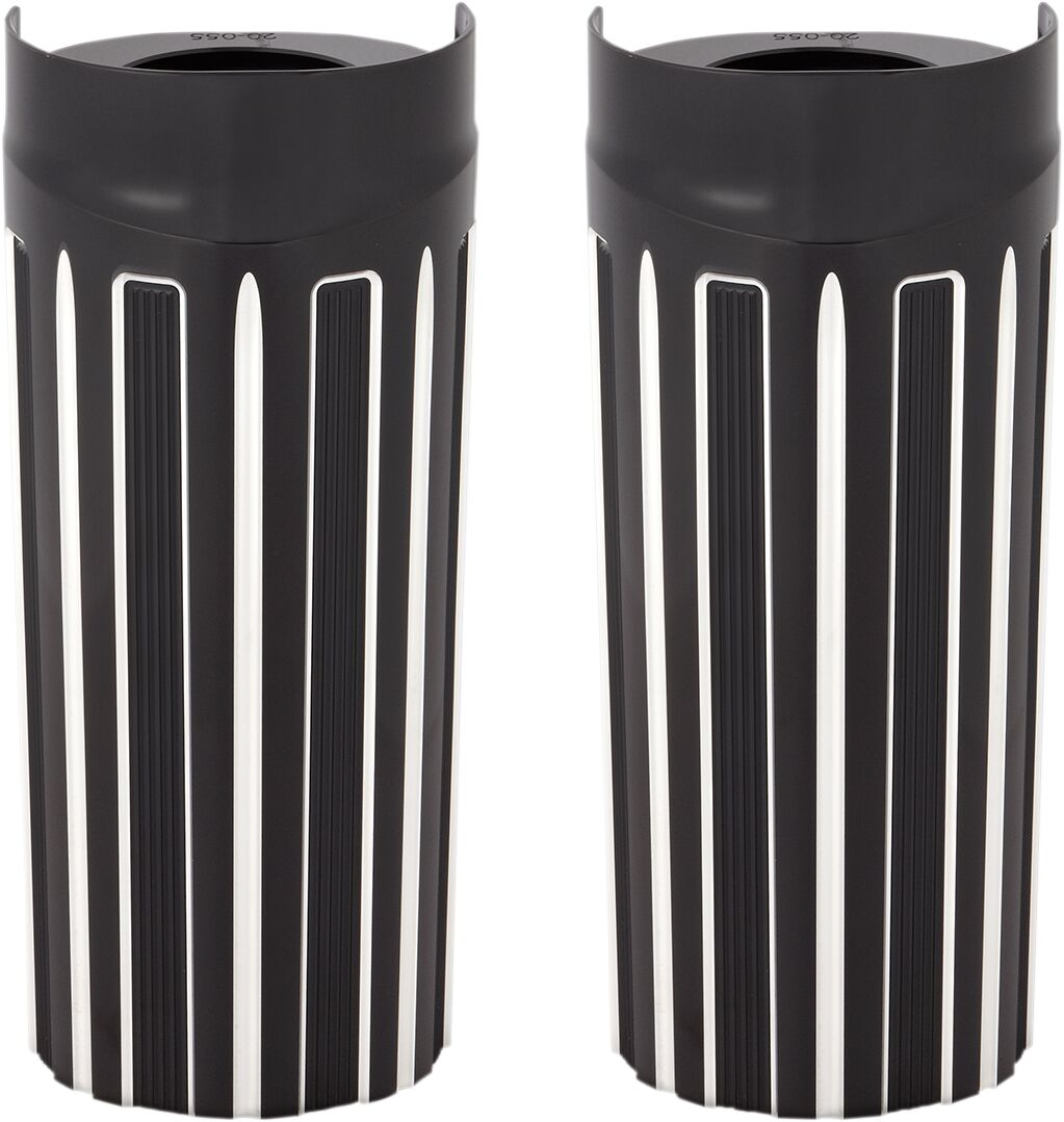 FORK BOOTS +2" 10-GAUGE  BLACK