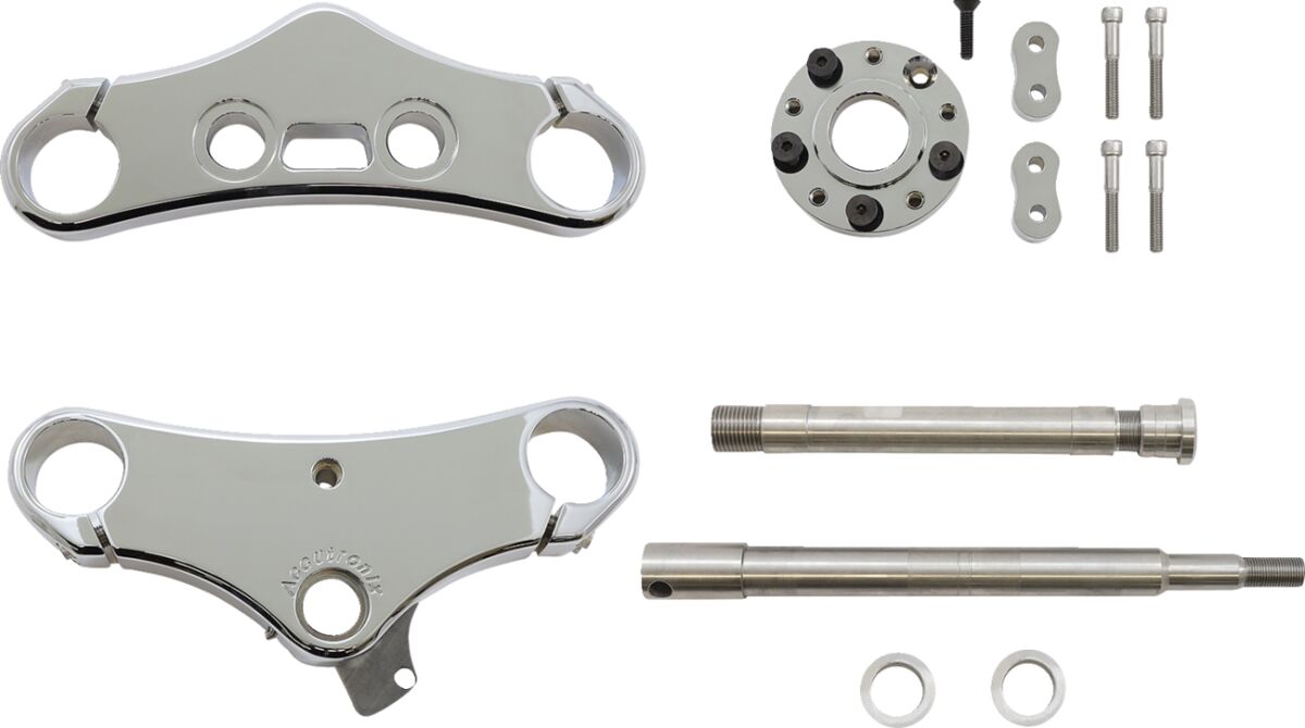 ACCUTRONIX TRIPLE TREE ELITE CONVERSION KIT 5° RAKE 49MM CHROME