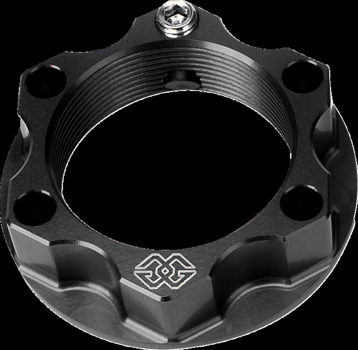 TOP YOKE NUT ACMA ALUMINUM 28x1 BLACK