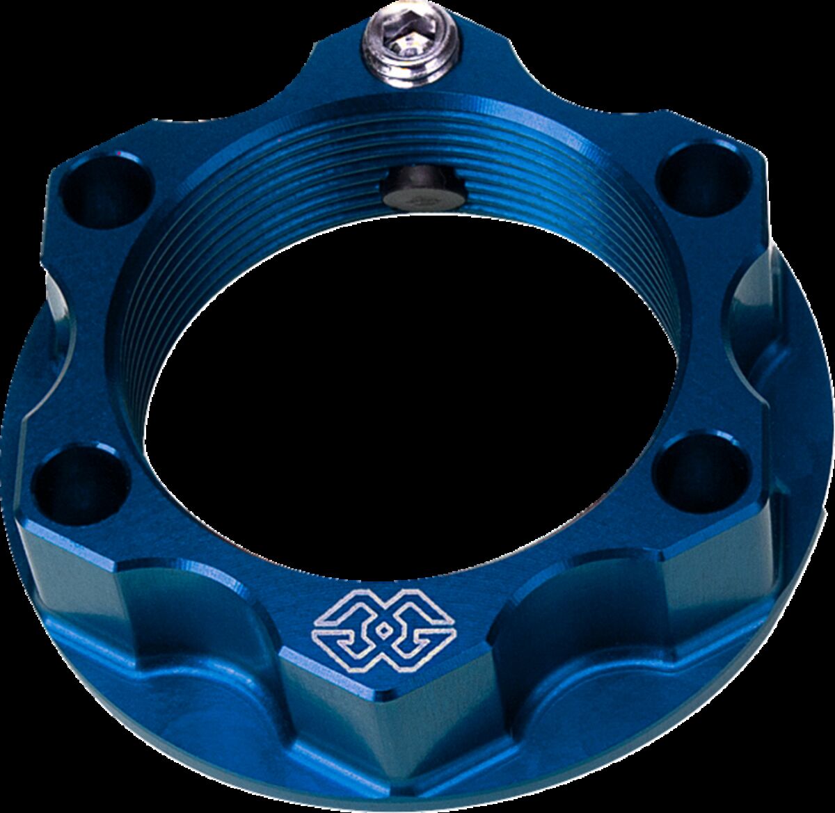TOP YOKE NUT ACMA ALUMINUM 28x1 BLUE