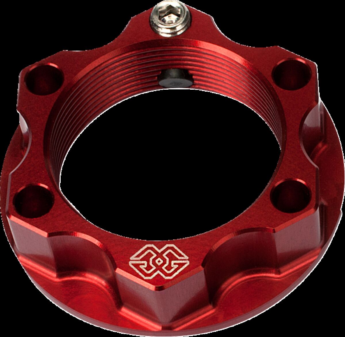 TOP YOKE NUT ACMA ALUMINUM 28x1 RED