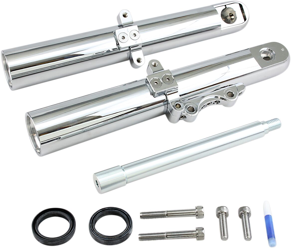 FORK LEGS HOT LEGS SMOOTH SINGLE DISC CHROME