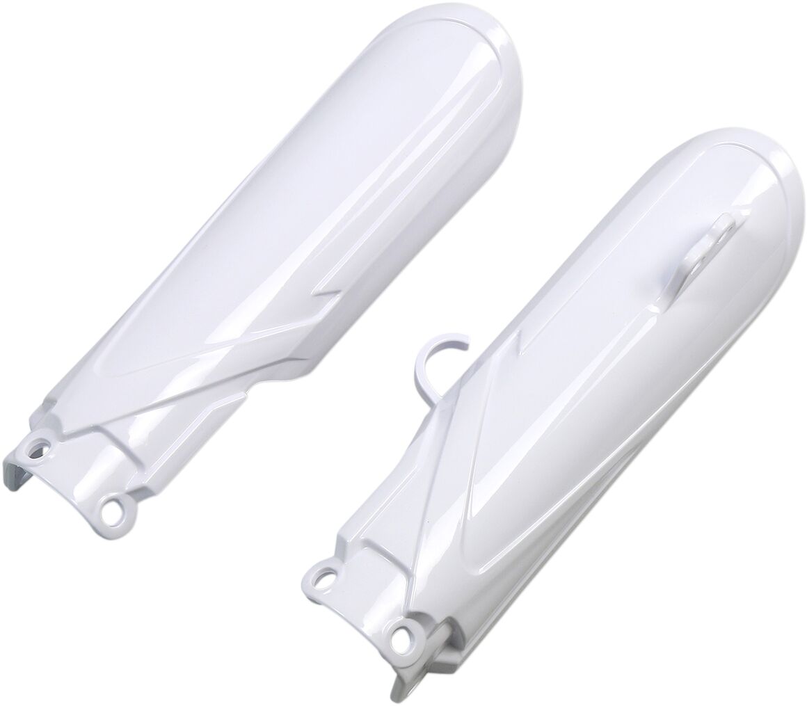 FORK SLIDER PROTECTORS WHITE