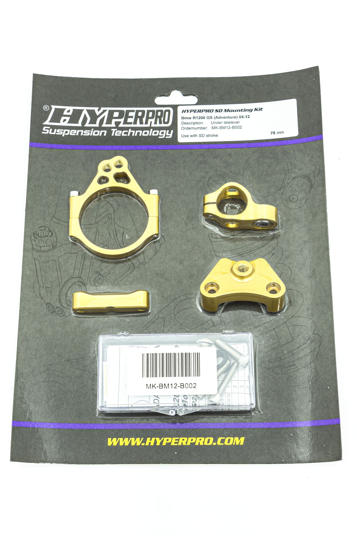 STEERING DAMPER MOUNTING KIT BMW