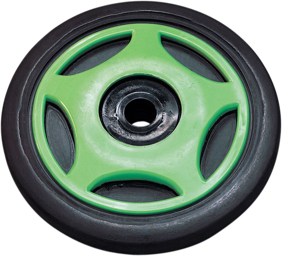 IDLER WHEEL 5.625" X 0.625" GREEN (WITH INSERT)