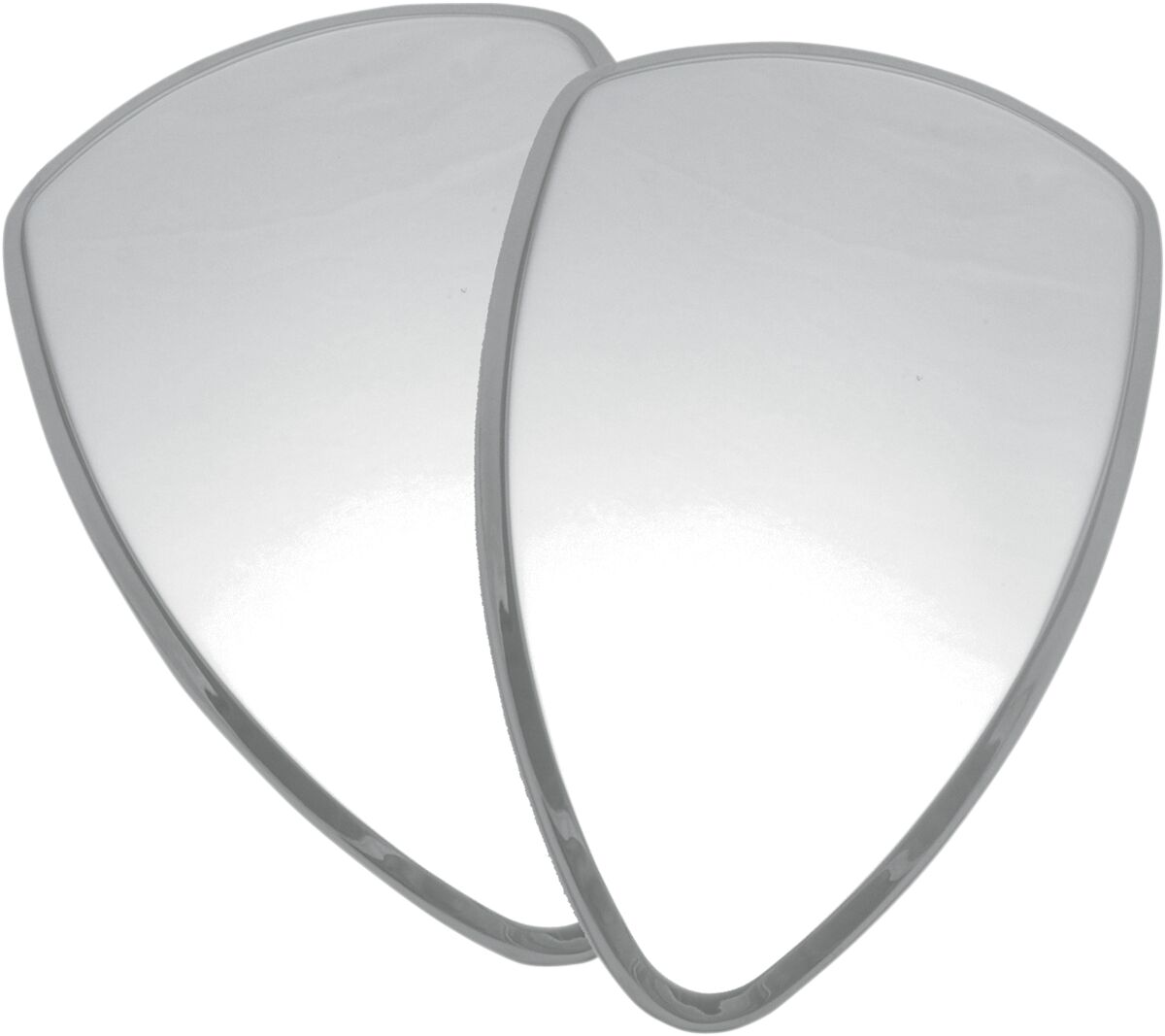 COVER MINI TEARDROP SMOOTH CHROME