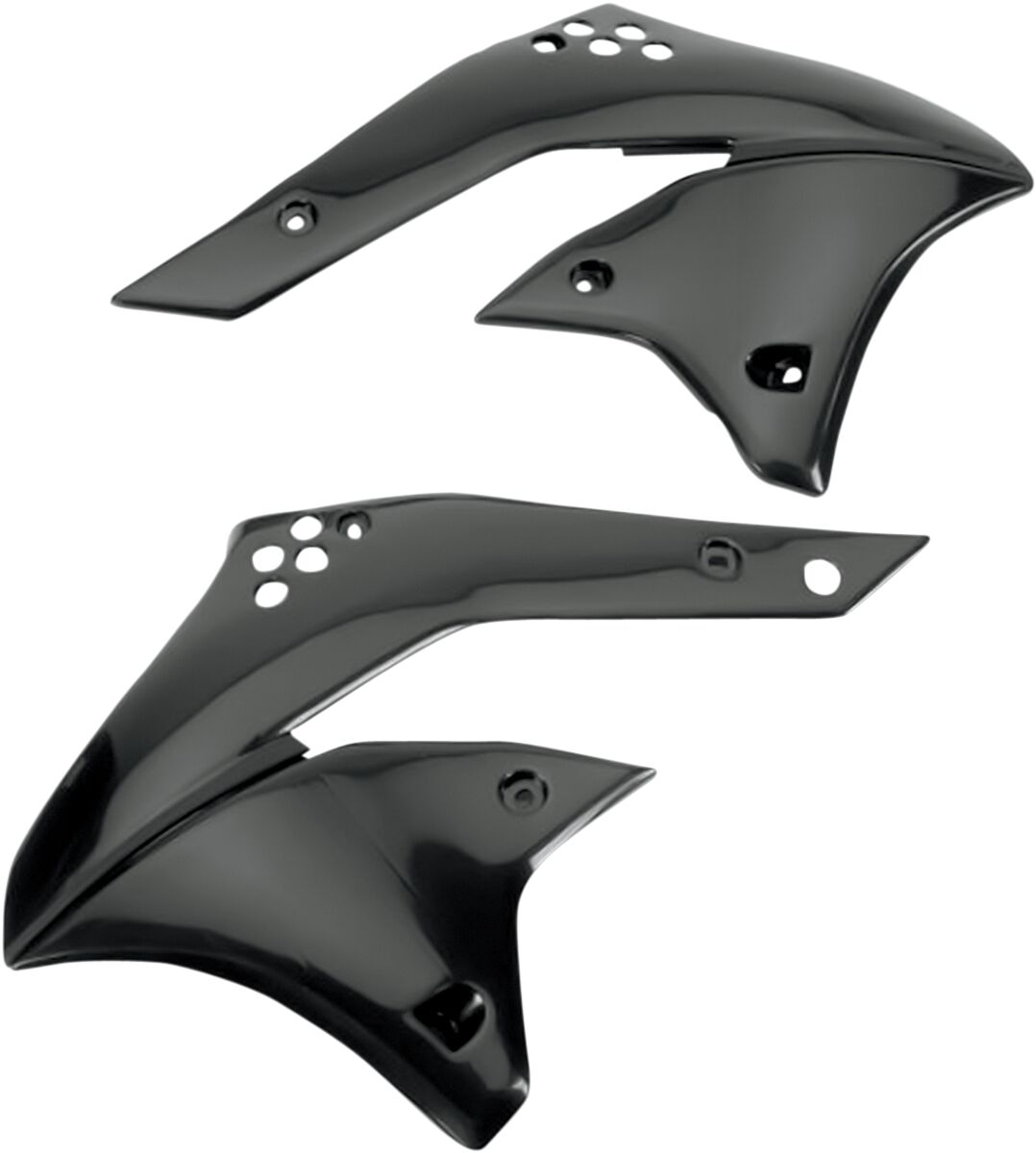 RADIATOR COVERS KAWASAKI KXF250 BLACK