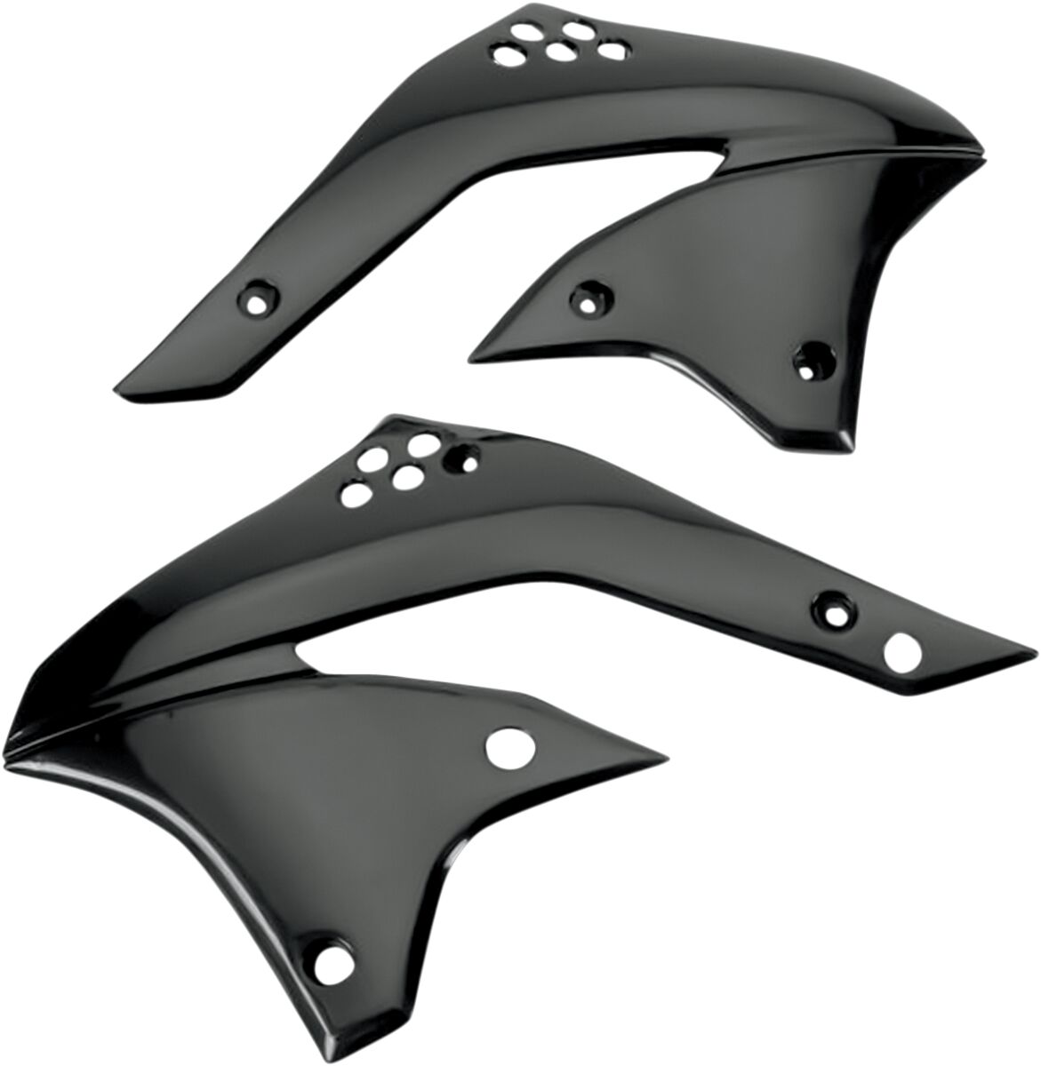 RADIATOR COVERS KAWASAKI KXF450 BLACK