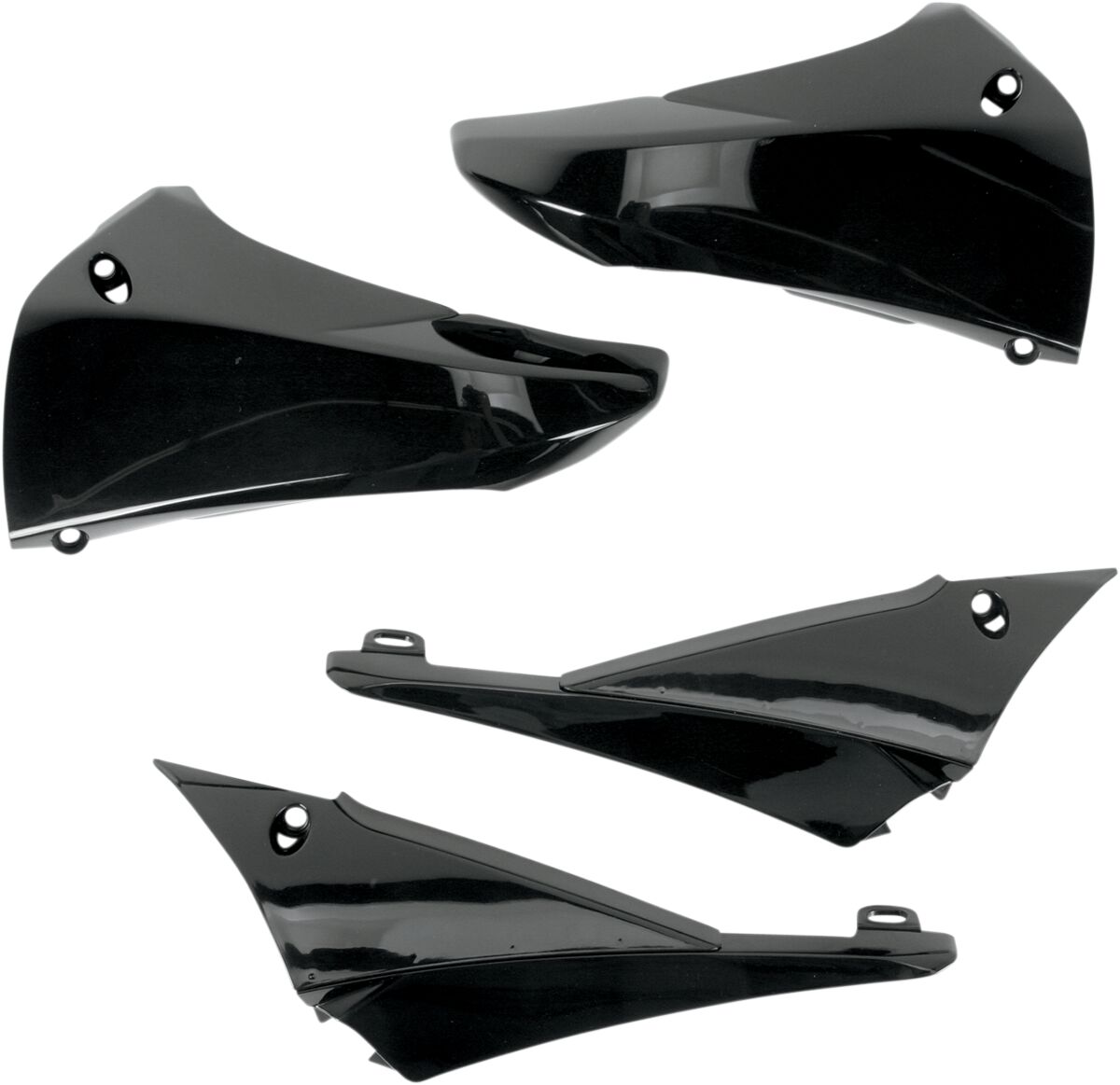 UPPER RADIATOR COVERS YAMAHA YZ450F BLACK