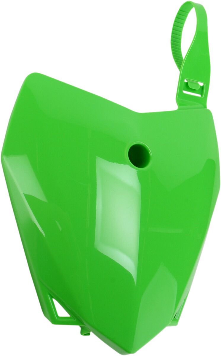 FRONT NUMBER PLATE KAWASAKI KLX110 KX-GREEN