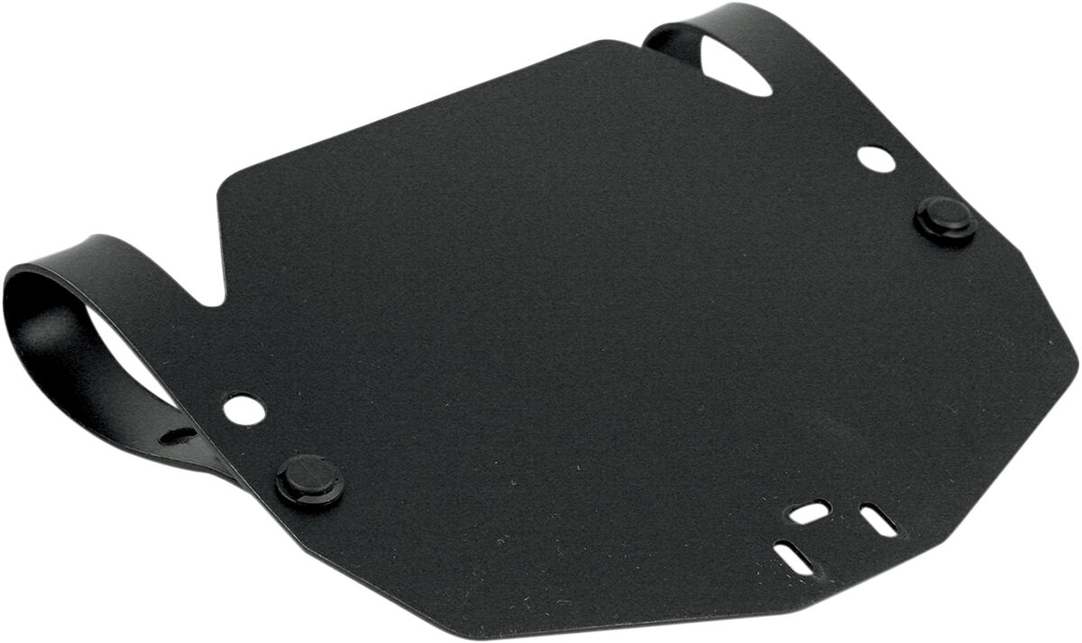 NUMBER PLATE UNIVERSAL SNOWCROSS PLASTIC FRONT CUSTOM REPLACEMENT RAW BLACK