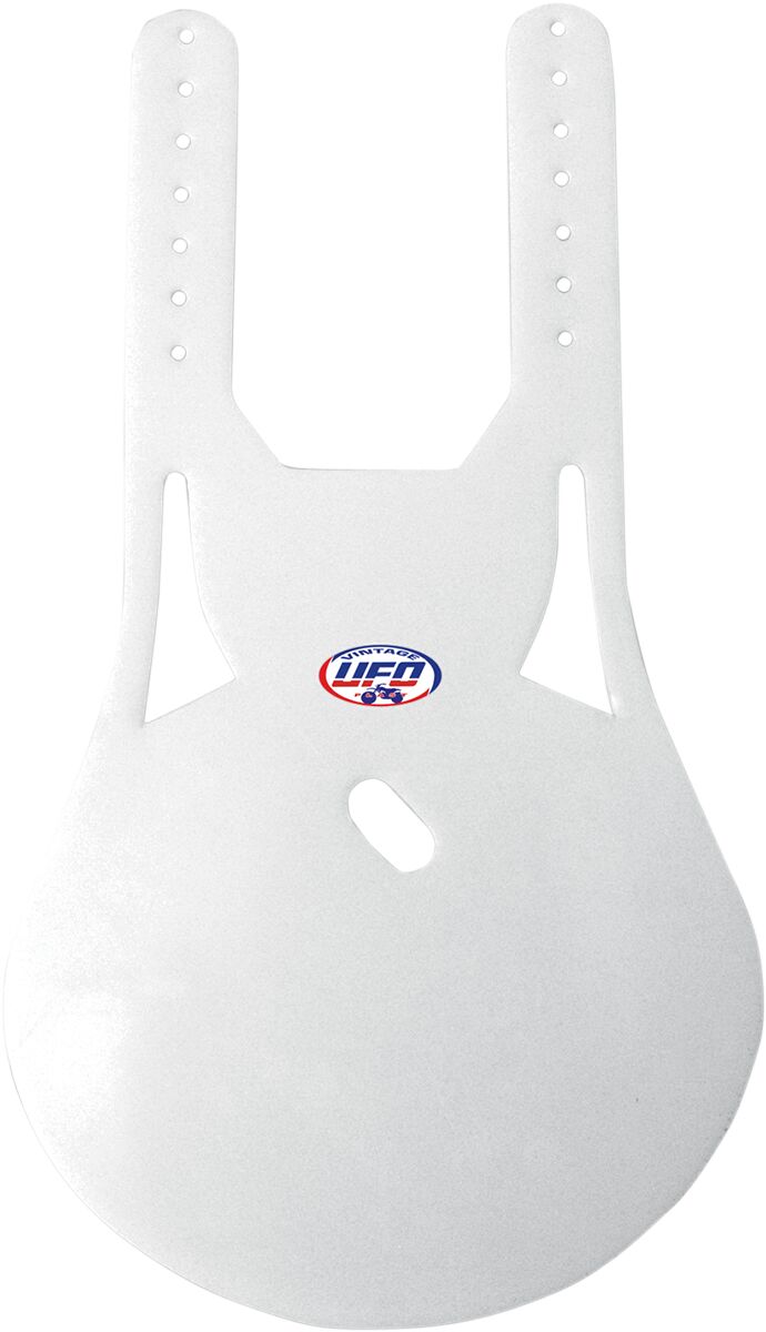VINTAGE UNI FRONT OVAL PLATE (76-83) WHITE