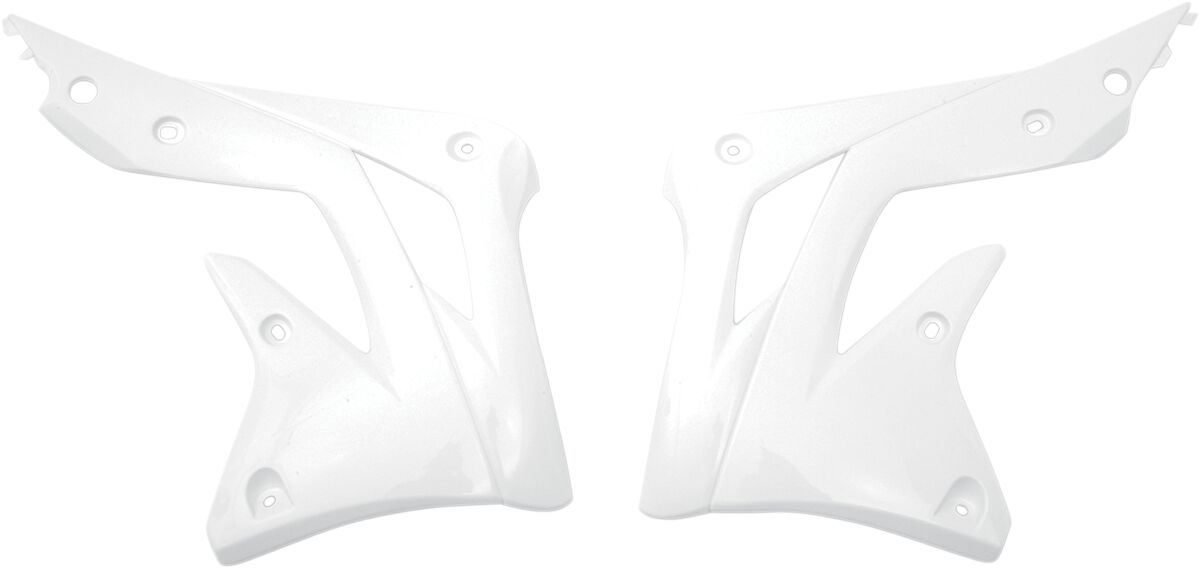 RADIATOR COVERS KAWASAKI KXF450 WHITE
