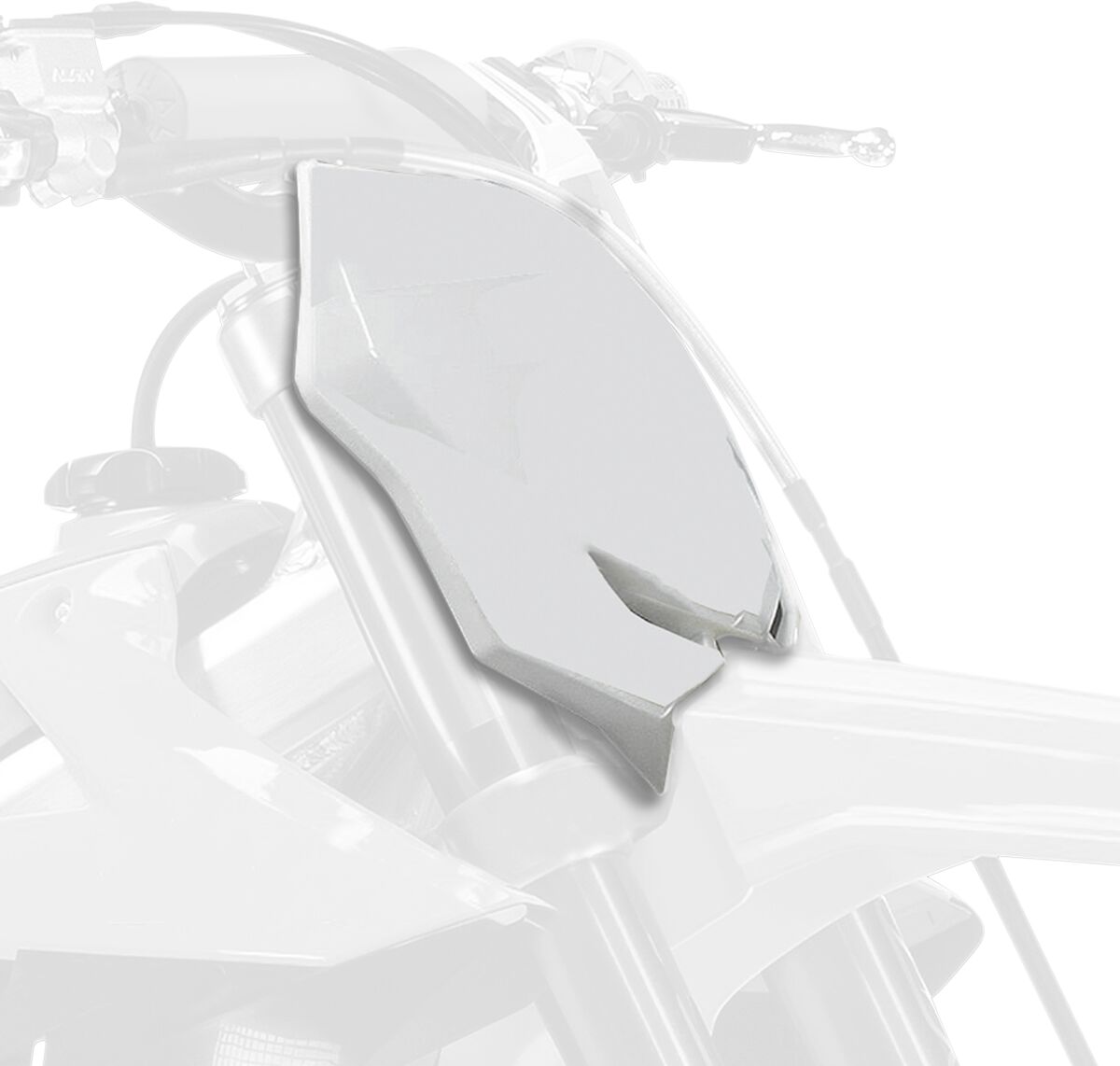 FRONT NUMBER PLATE WHITE
