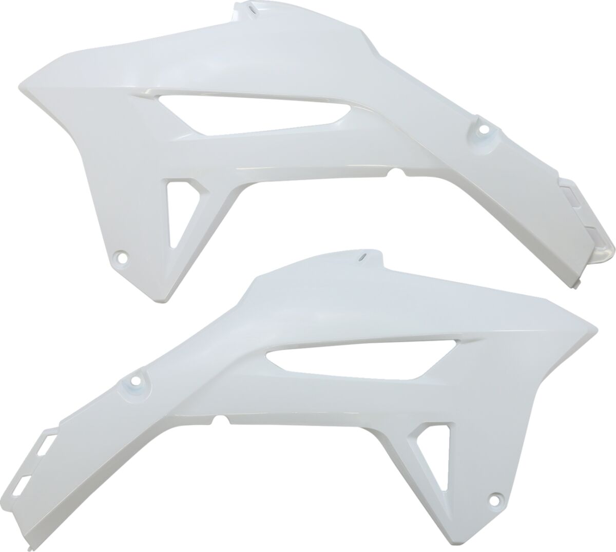 RADIATOR COVERS CRF 450 WHITE
