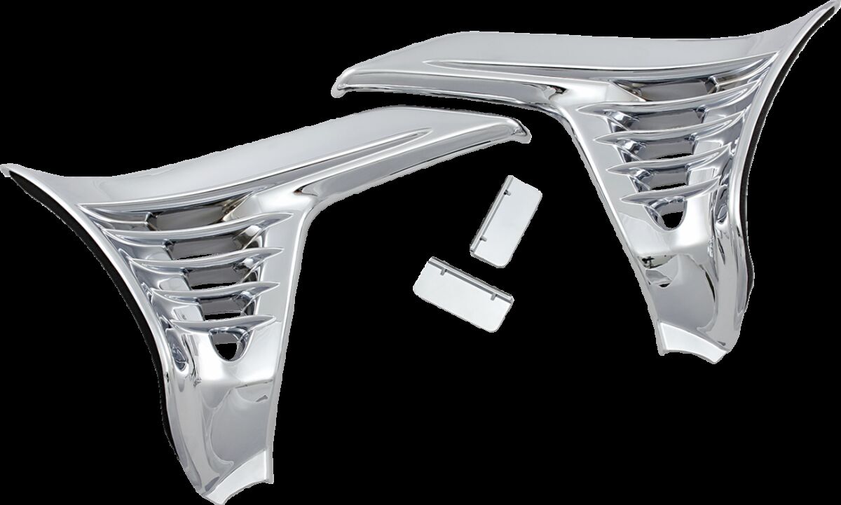 LOUVERED CHROME BATTERY BOX COVERS
